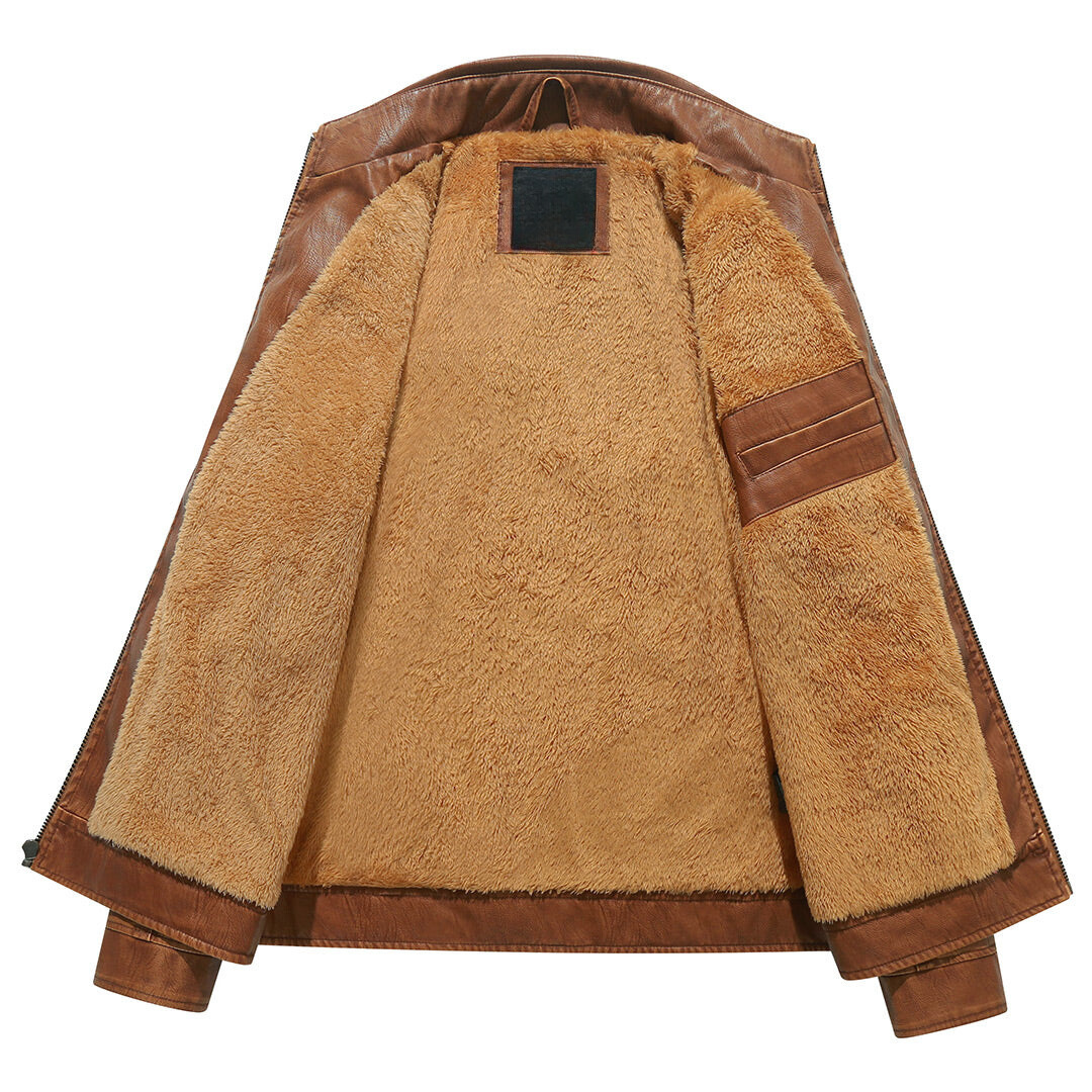 Bruno | Gefütterte Bikerjacke