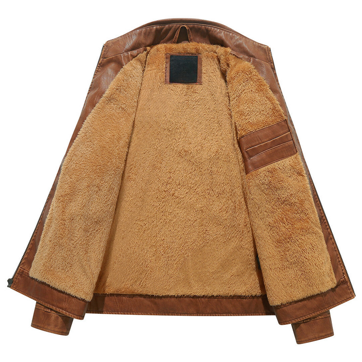 Bruno | Gefütterte Bikerjacke